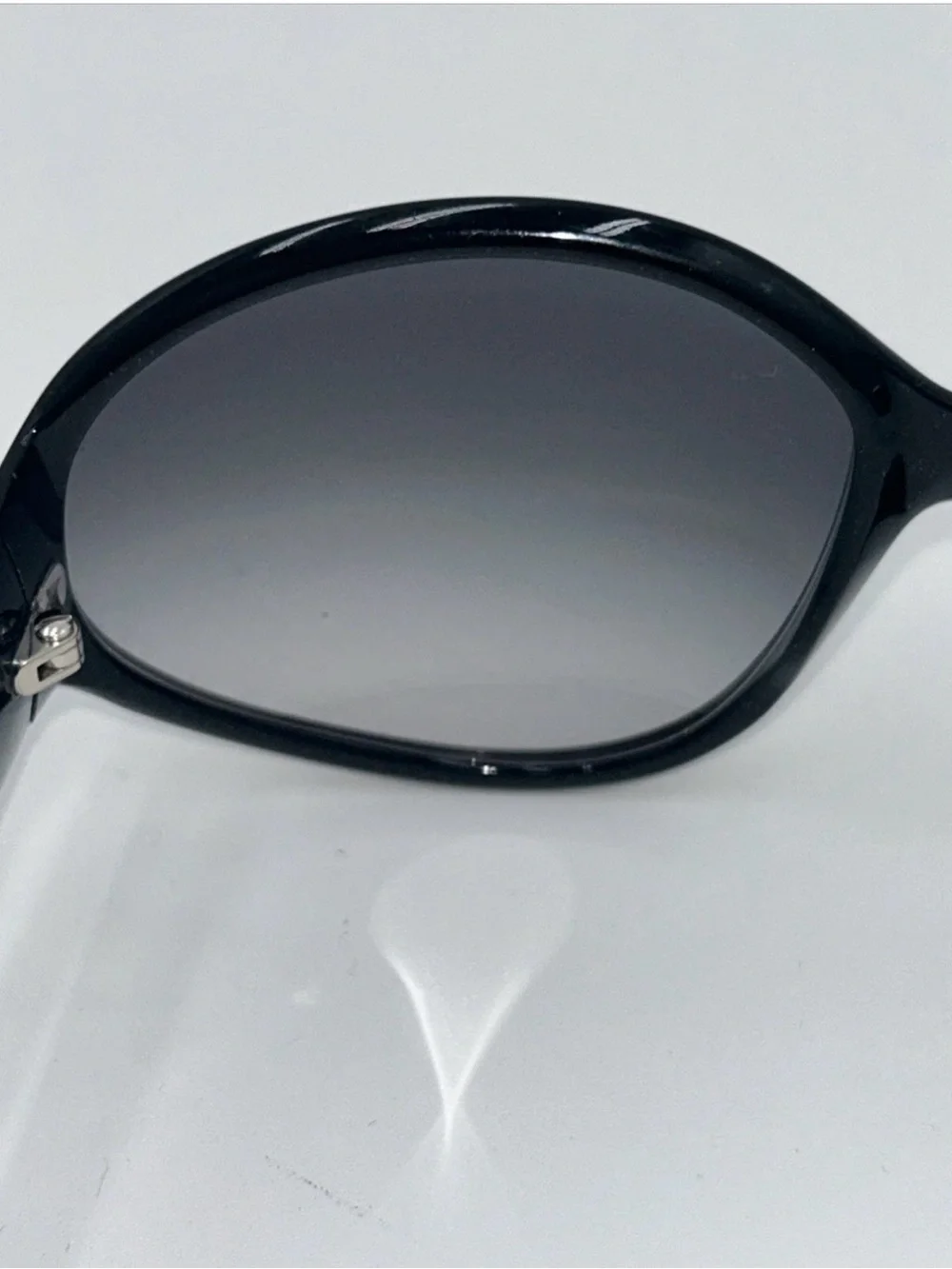Louis Vuitton Iris PM Z0333E Black Silver Rhinestone Sunglasses Monogram Oval